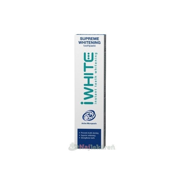 iWHITE SUPREME Whitening Bieliaca zubná pasta 75 ml