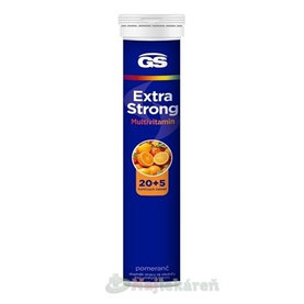 GS Extra Strong Multivitamin šumivé tablety príchuť pomaranč 20+5 tabliet