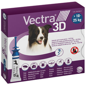 Vectra 3D dog M pipety proti kliešťom a blchám pre psy od 10-25kg 3ks