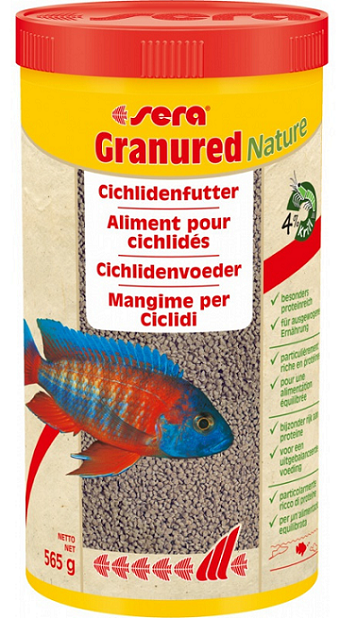E-shop Sera Granured Nature základné granulované krmivo pre africké cichlidy 1000ml