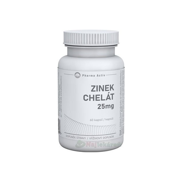 Pharma Activ ZINOK Chelát 25 mg 60 ks