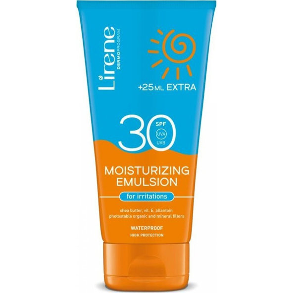 Lirene MOISTURIZING SUN SPF 30 hydratačná emulzia na opaľovanie 175ml