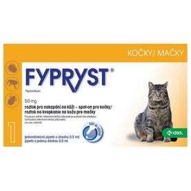 Fypryst Spot-on CAT pipeta pre mačky proti kliešťom a blchám 0,5ml