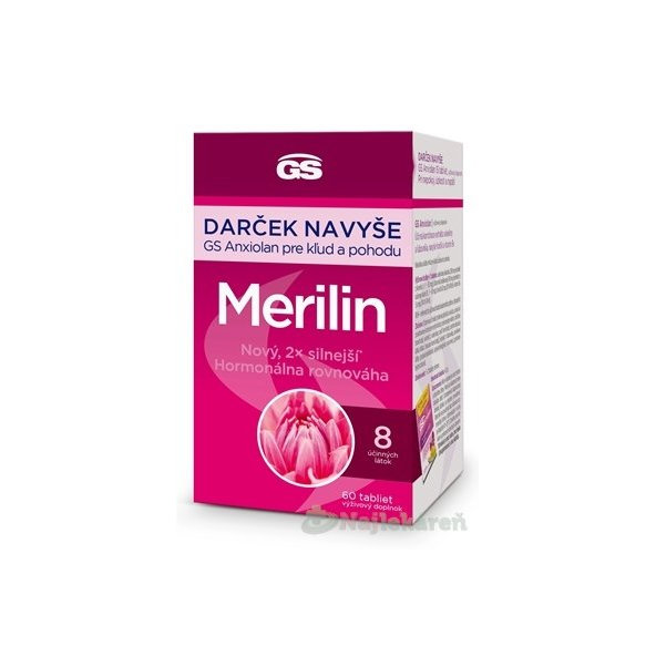 GS Merilin originál + darček 2023 60 tbl + Anxiolan 15 tbl