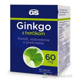 GS Ginkgo 60 mg s horčíkom 60 ks
