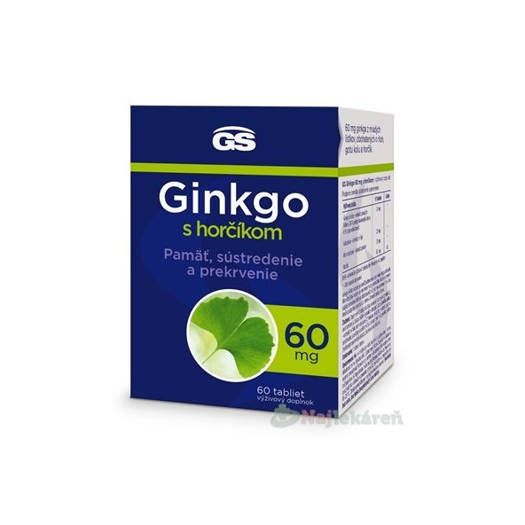 GS Ginkgo 60 mg s horčíkom 60 ks