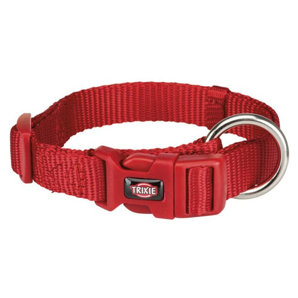 Trixie Premium collar, S–M: 30–45 cm/15 mm, red