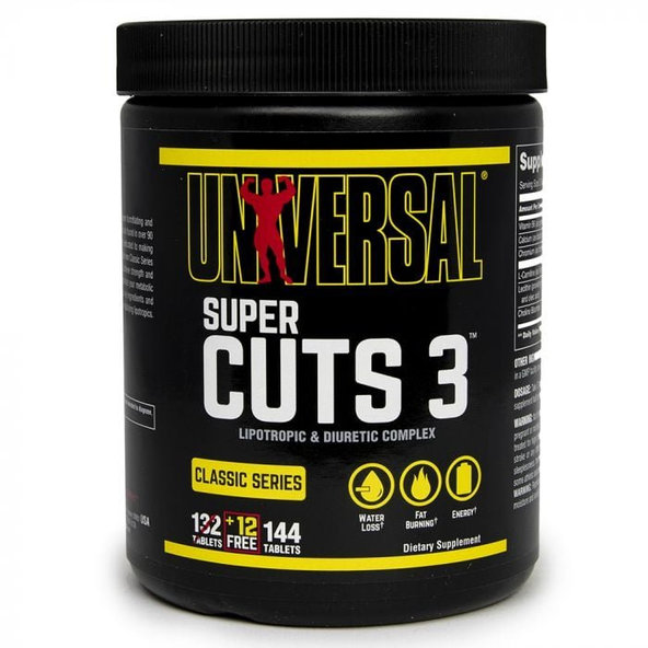 Spaľovač tukov Super Cuts 3 - Universal Nutrition, 130tbl