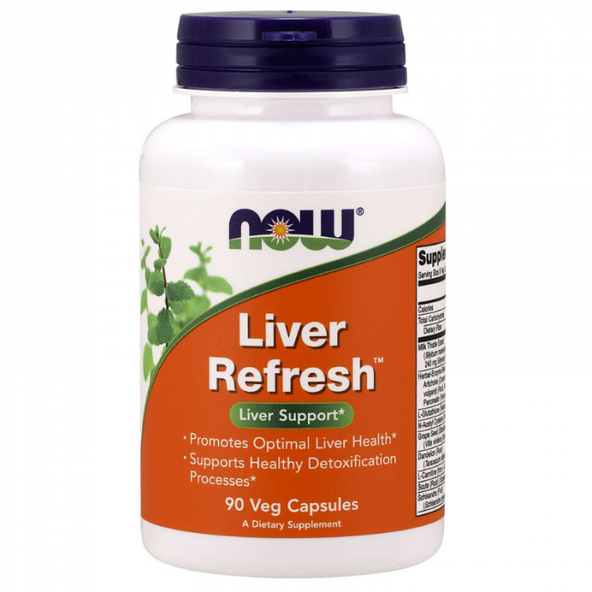 Podpora pečene Liver refresh - NOW Foods, 90cps