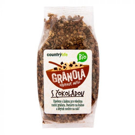 Country Life BIO Granola - Chrumkavé ovsené müsli, carob 14 x 350 g,