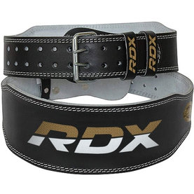 Fitness opasok 6“ Leather Black/Gold - RDX Sports veľkosť M