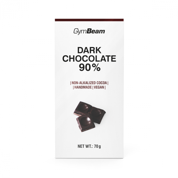 Horká čokoláda 90% - GymBeam 6 x 70 g