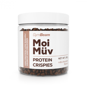MoiMüv Protein Crispies - GymBeam mliečna čokoláda 190g