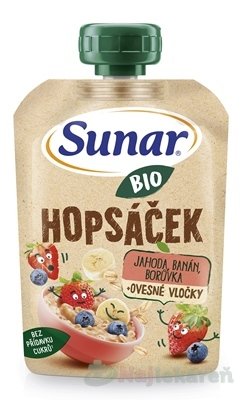 Obrázok Sunar BIO Hopsáčik jahoda, banán, čučoriedka, ovos 100 g