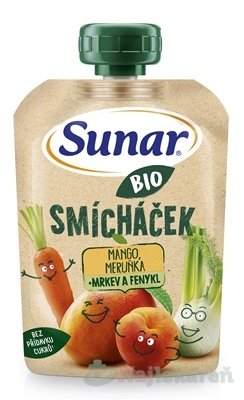 Obrázok Sunar BIO Smícháček mango, mrkva, marhuľa a fenikel 100 g