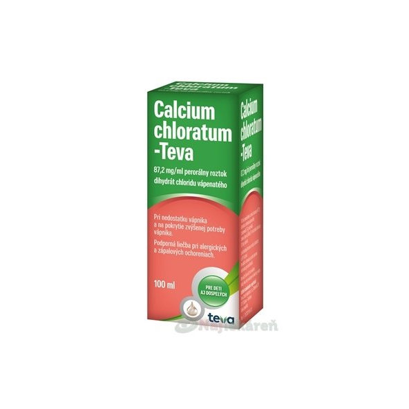CALCIUM CHLORATUM-TEVA sirup 100 ml