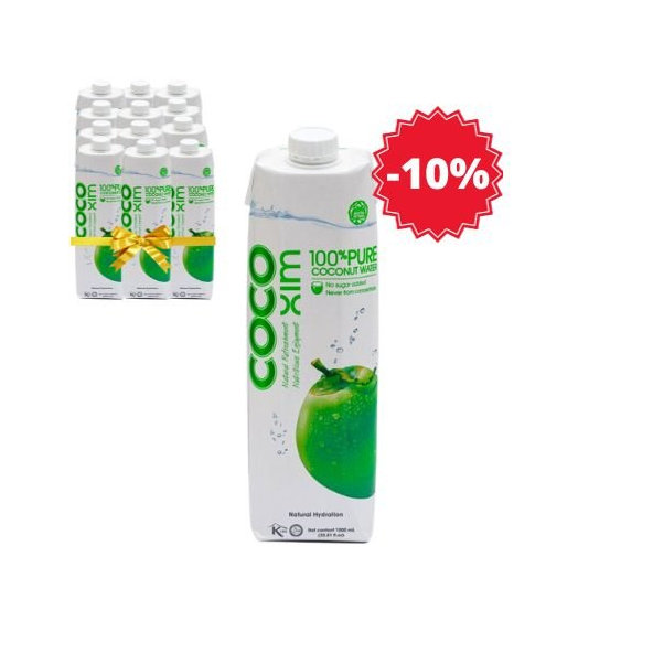 XL balenie - Kokosová voda 100 % Pure COCOXIM 12x1000 ml