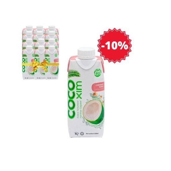 XL balenie - Kokosová voda lotosový kvet COCOXIM 12x330 ml