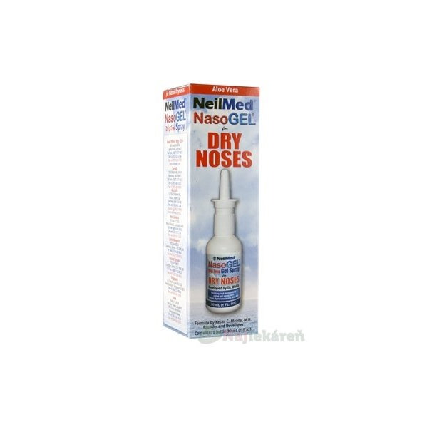 NeilMed NasoGEL for DRY NOSES sprej, zvlhčenie nosa, 30 ml