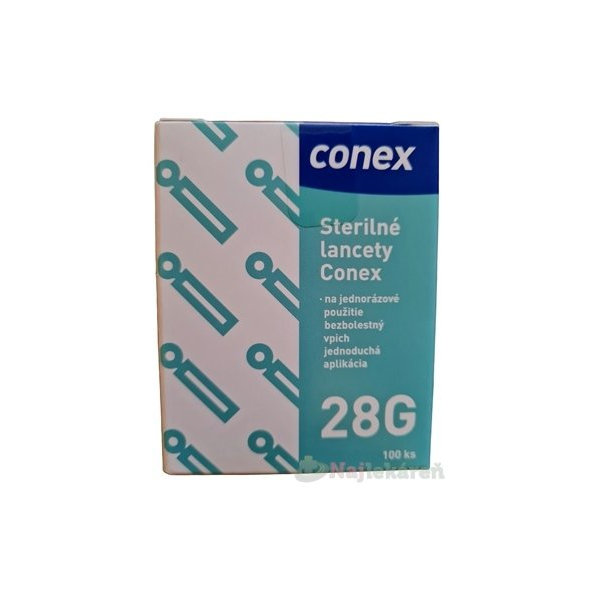 Conex Sterilné lancety 28G do odberového pera 100 ks