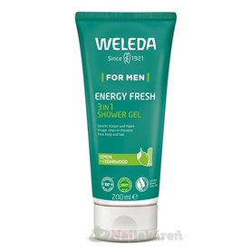 WELEDA For Men Energy Fresh 3in1 sprchový gél, citrón 200 ml