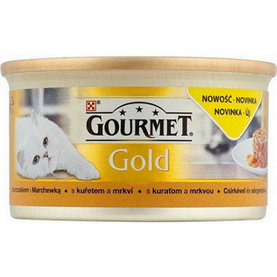 GOURMET GOLD Savoury Cake s kuraťom a mrkvou konzervy pre mačky 12 x 85g