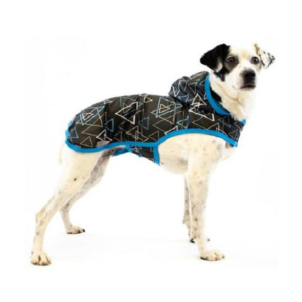 Oblečenie Samohýl - Trekky II modrá pláštenka pre psy 32cm