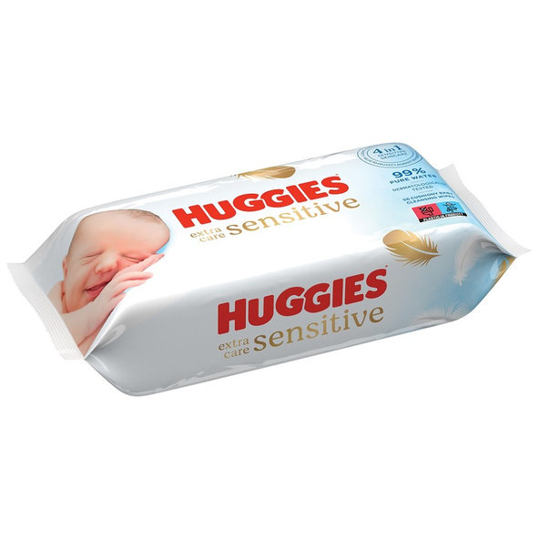 HUGGIES® Obrúsky vlhčené Extra Care Single 56 ks