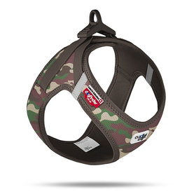 CURLI Postroj pre psov so sponou Air-Mesh Camo, XL, 12-18 kg