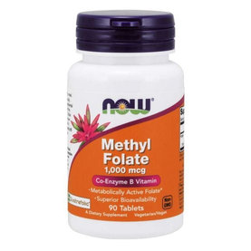 Metyl Folát - NOW Foods, 90tbl