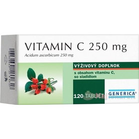 GENERICA Vitamin C 250 mg, 120 ks