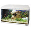 Ferplast CAPRI 60 LED WHITE sklenené akvárium s LED lampou, vnútorným filtrom a ohrievačom