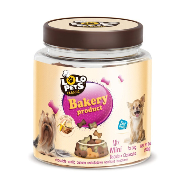 LOLOPETS LO Keksy pre psa 300g - mini kosti dóza