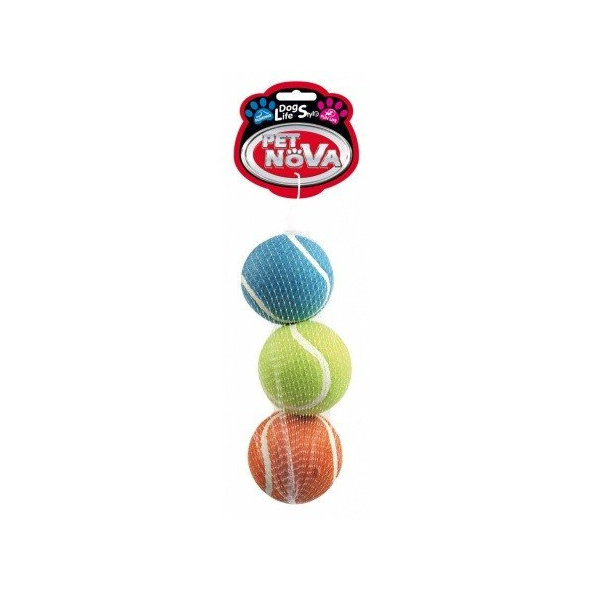 Pet Nova TENNIS-BALL tenisové loptičky pre psy 3ks