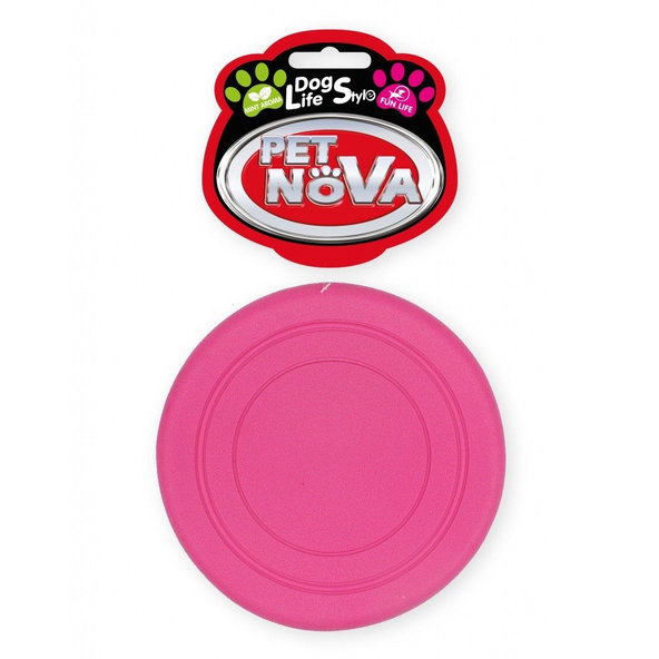 Pet Nova TPR FRISBEE PINK lietajúci tanier pre psy 18cm