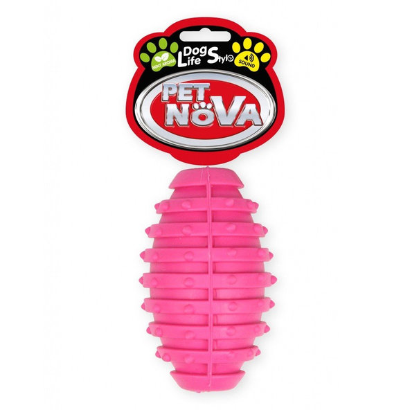 Pet Nova TPR RUGBYBALL PINK hračka pre psy 10cm