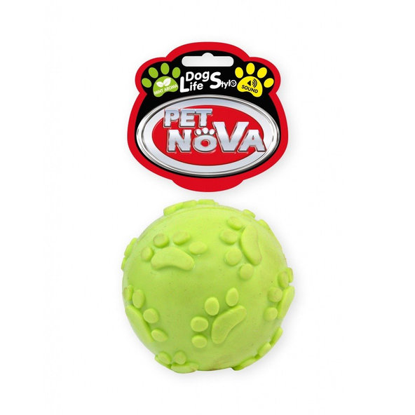 Pet Nova TPR SOUNDBALL YELLOW hračka pre psy 6cm