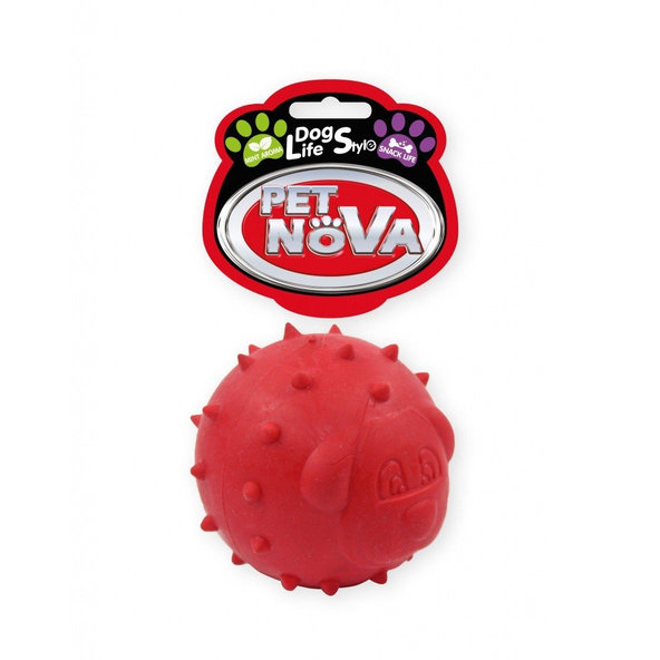 Pet Nova TPR SNACKBALLDOG RED hračka pre psy 6,5cm