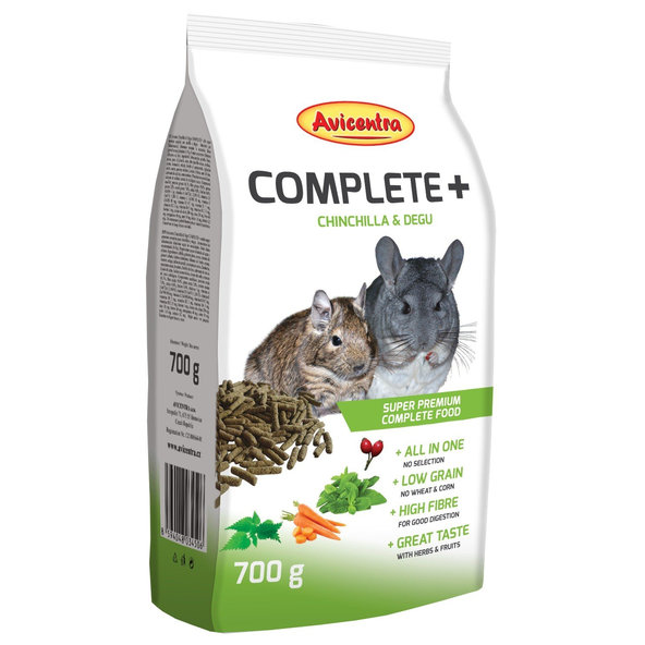 Avicentra AVC COMPLETE+ 700g - cincila a degu