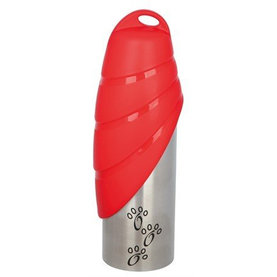 Trixie Bottle with bowl, stainless steel/plastic, 0.75 l