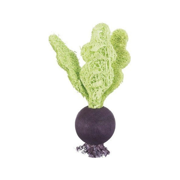 Trixie Set of strawberry/beetroot, wood/loofah, 6/9 cm