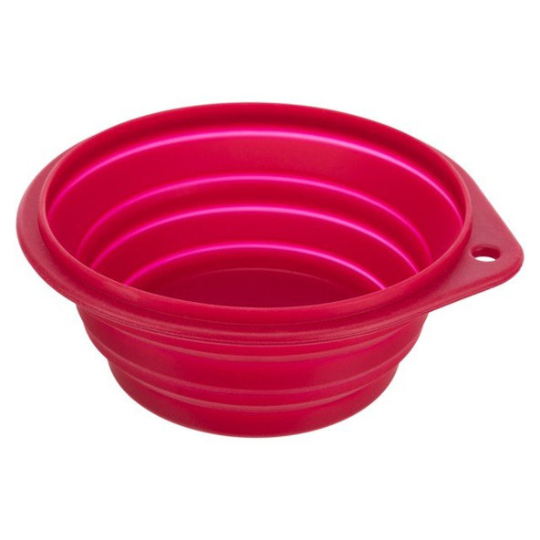 TRIXIE Travel bowl, silicone cestovná silikónová miska pre psy 500ml / 14cm