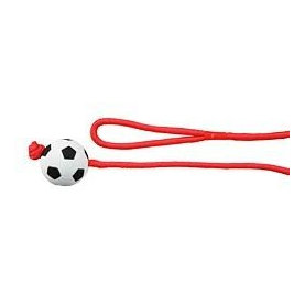 Trixie Football on a rope, floatable, foam rubber, ř 6 cm/1.00 m