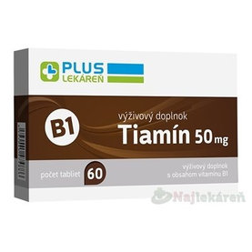 PLUS LEKÁREŇ Tiamín 50 mg (vitamín B1) 60ks