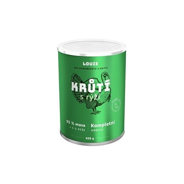 LOUIE Konzerva LOUIE morka s ryžou 400g pre psov