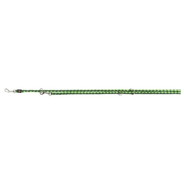 Trixie Cavo adjustable leash, S–M: 2.00 m/ř 12 mm, forest/apple