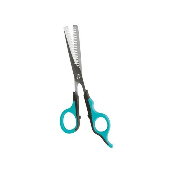 Trixie Thinning scissors, double-sided, pl./stainl. steel, 16 cm