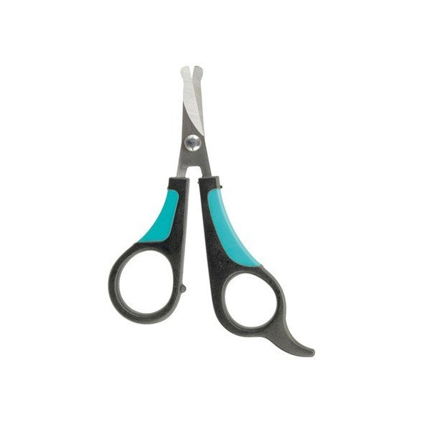 Trixie Face and paw scissors, plastic/stainless steel, 8 cm