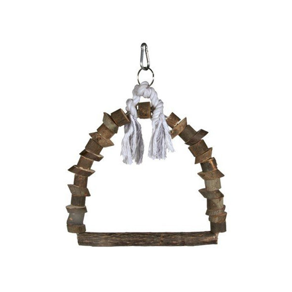 Trixie Arch swing with wooden pieces, bark wood, 15 × 20 cm