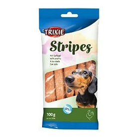 TRIXIE Stripes maškrta pre psy hydinové prúžky 10ks / 100g